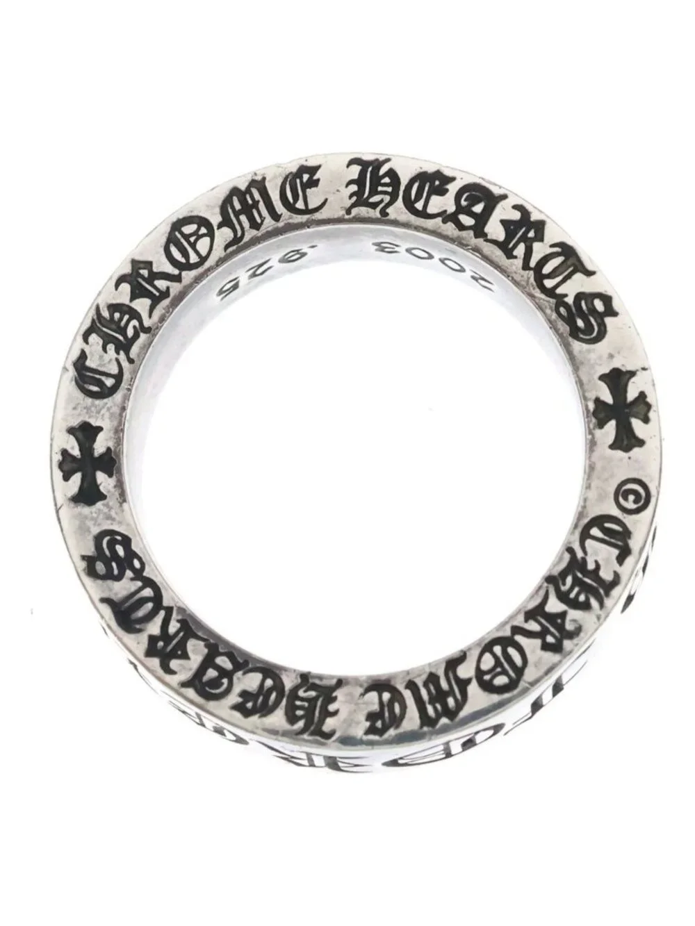 Chrome Hearts Spacer Forever Ring Silver